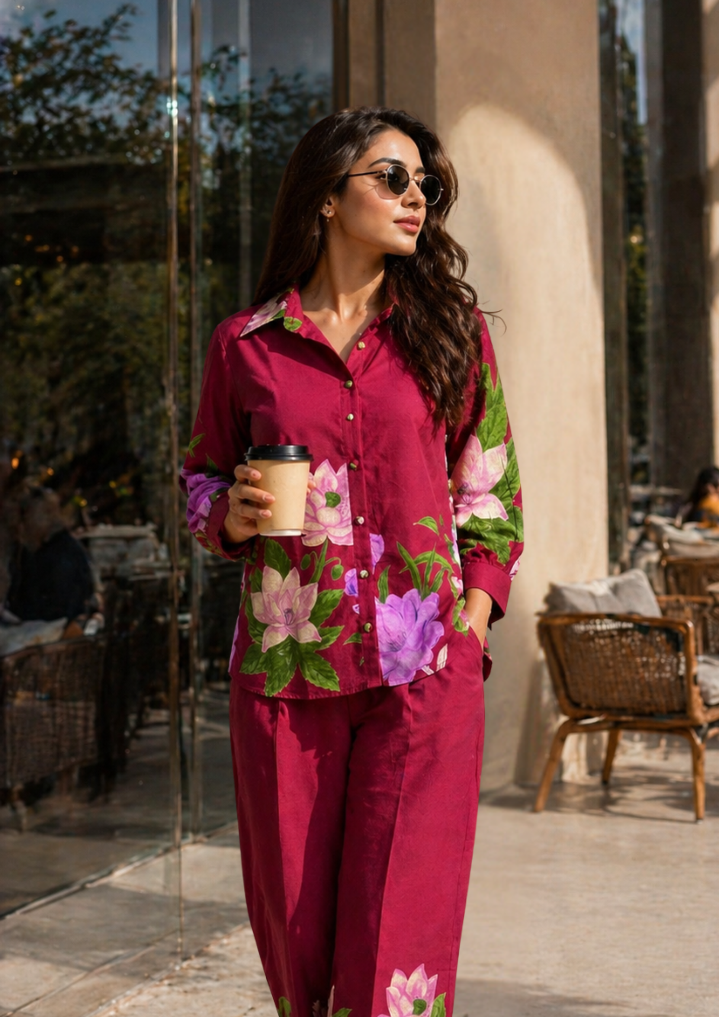 Women Cotton Co-Ord Set