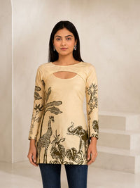 Sakhi Detachable Sleeves Short Kurti