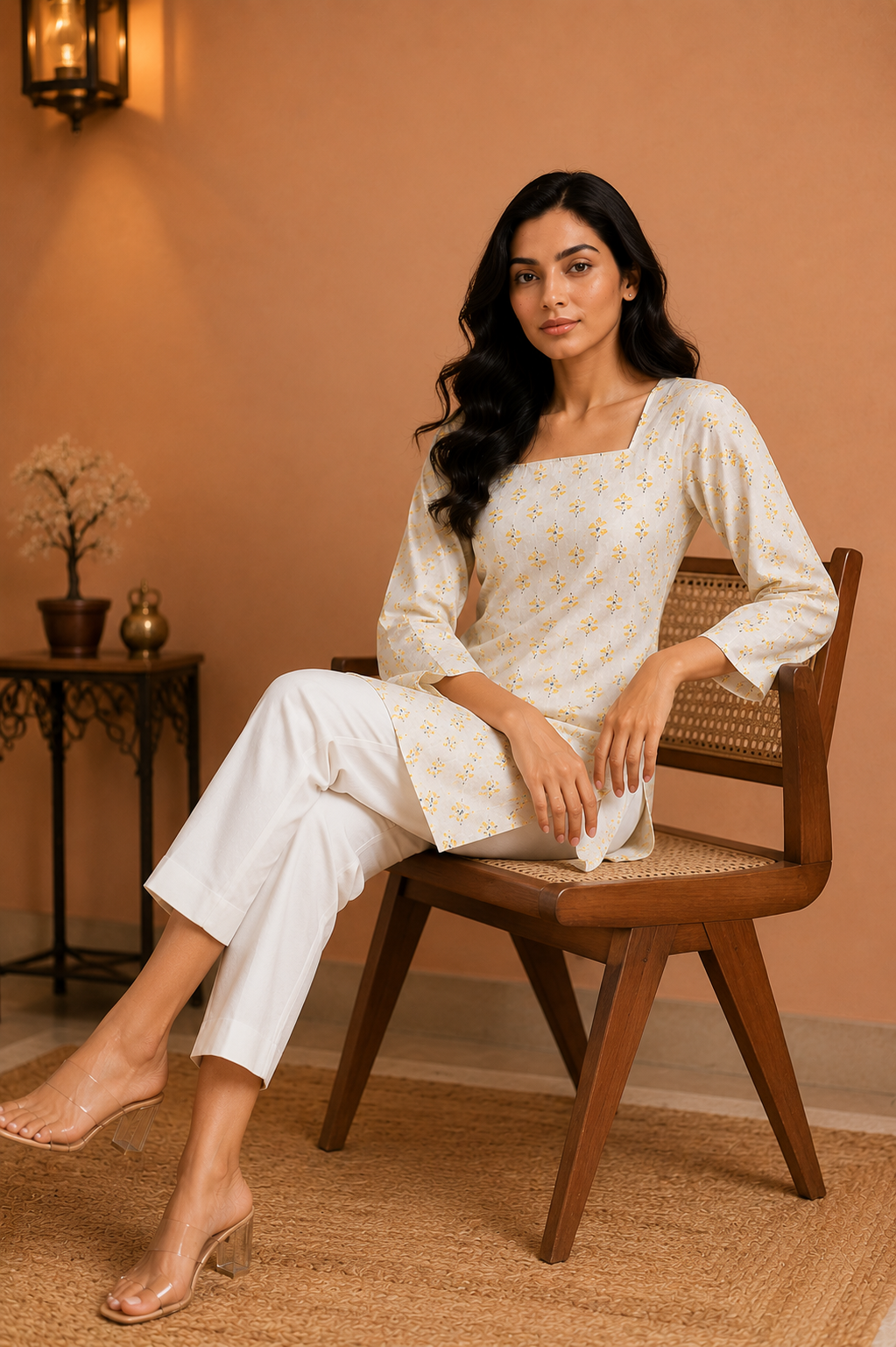 square neck kurti