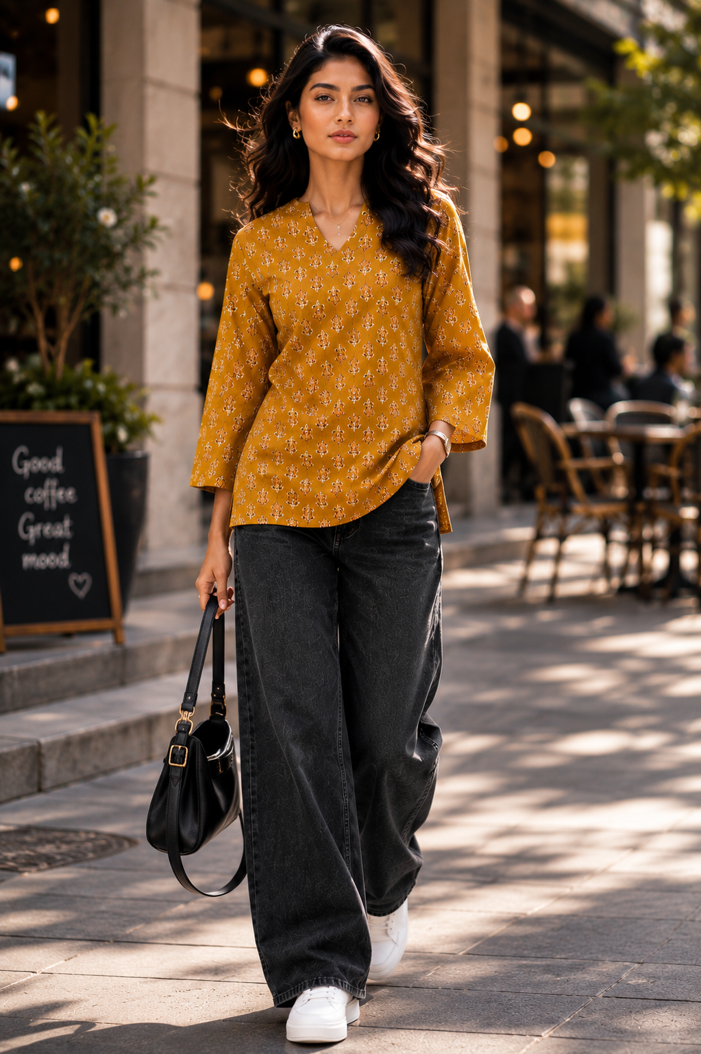 floral printed kurti