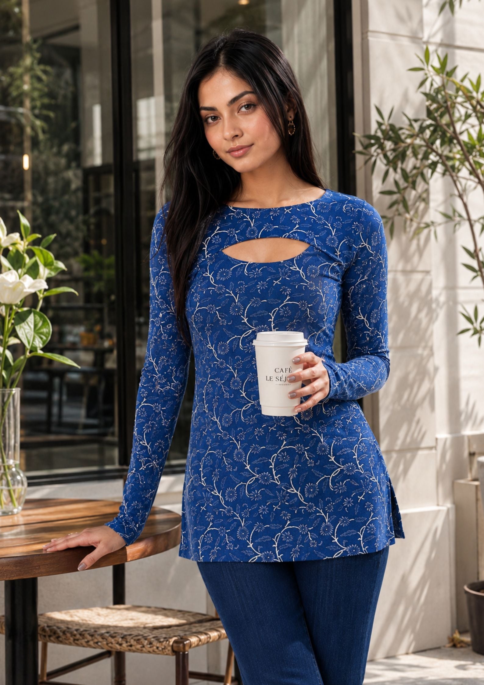 women cut out top