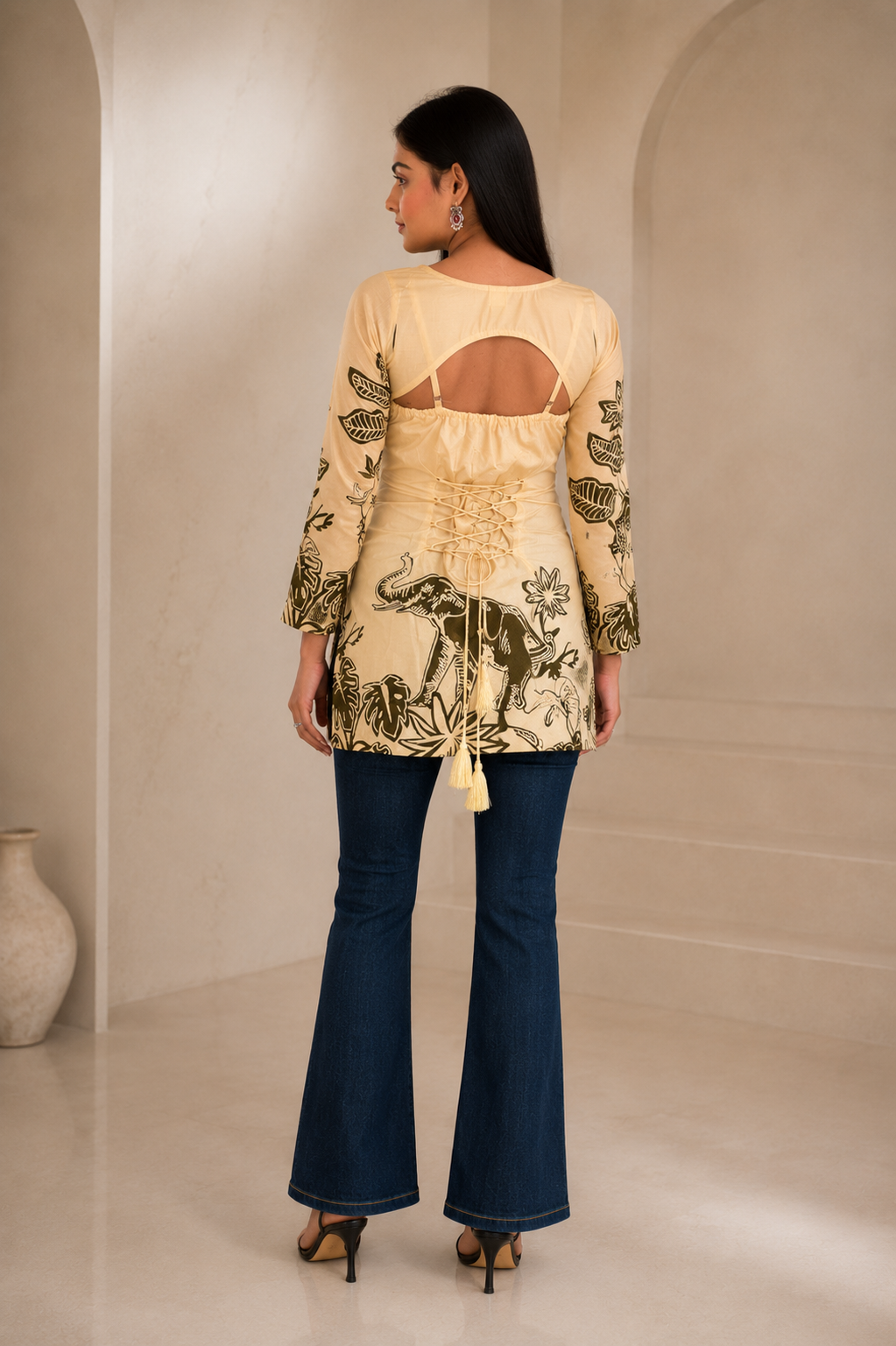 animal print top women