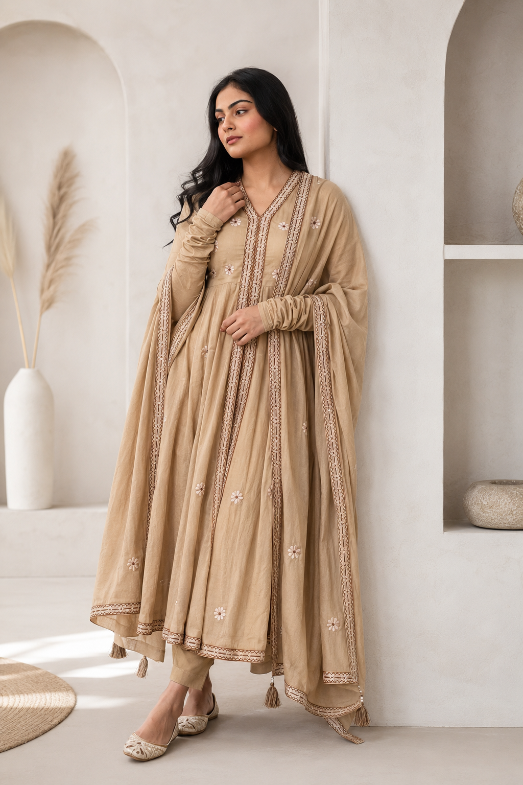anarkali kurta set with dupatta