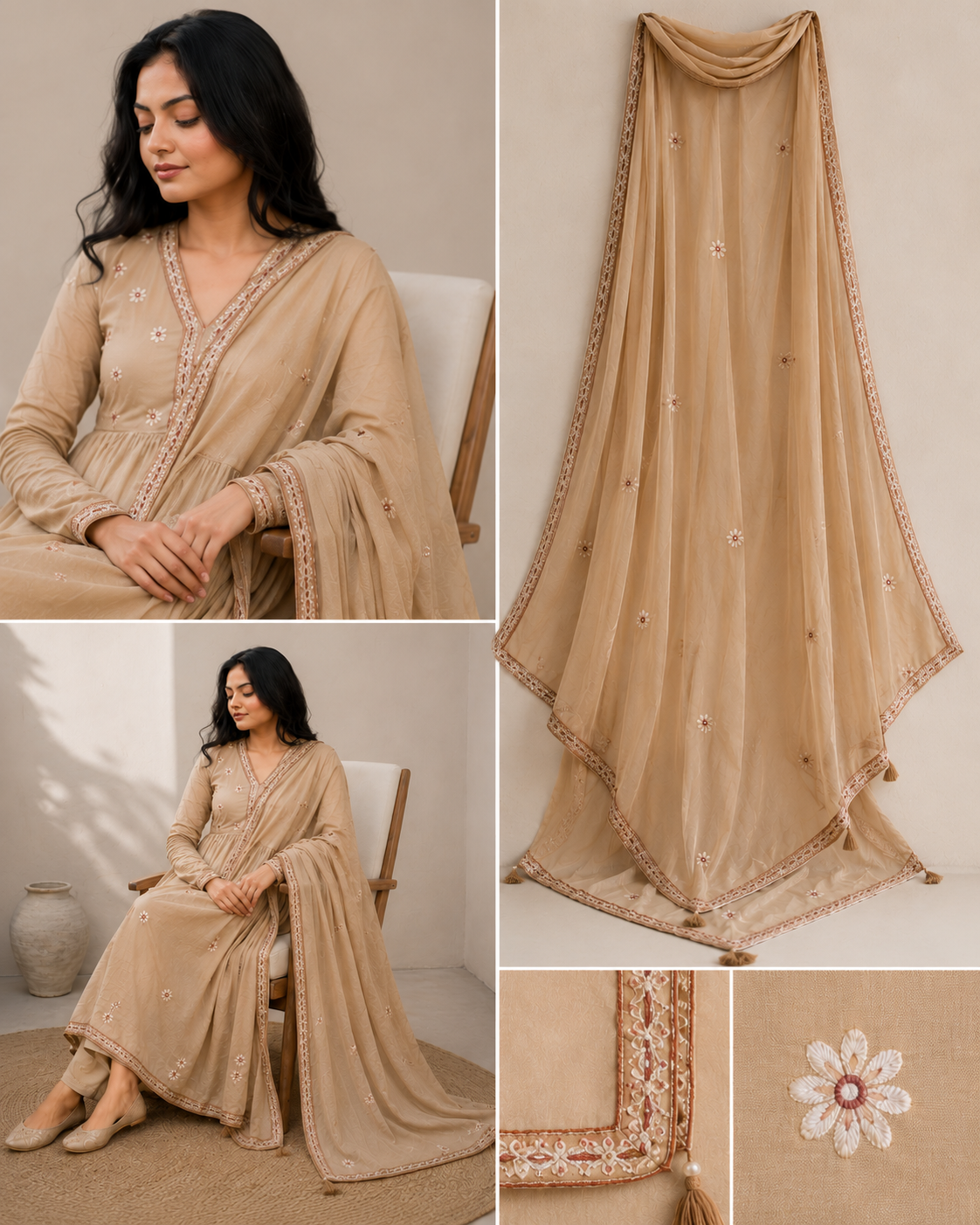 festive kurta set for women