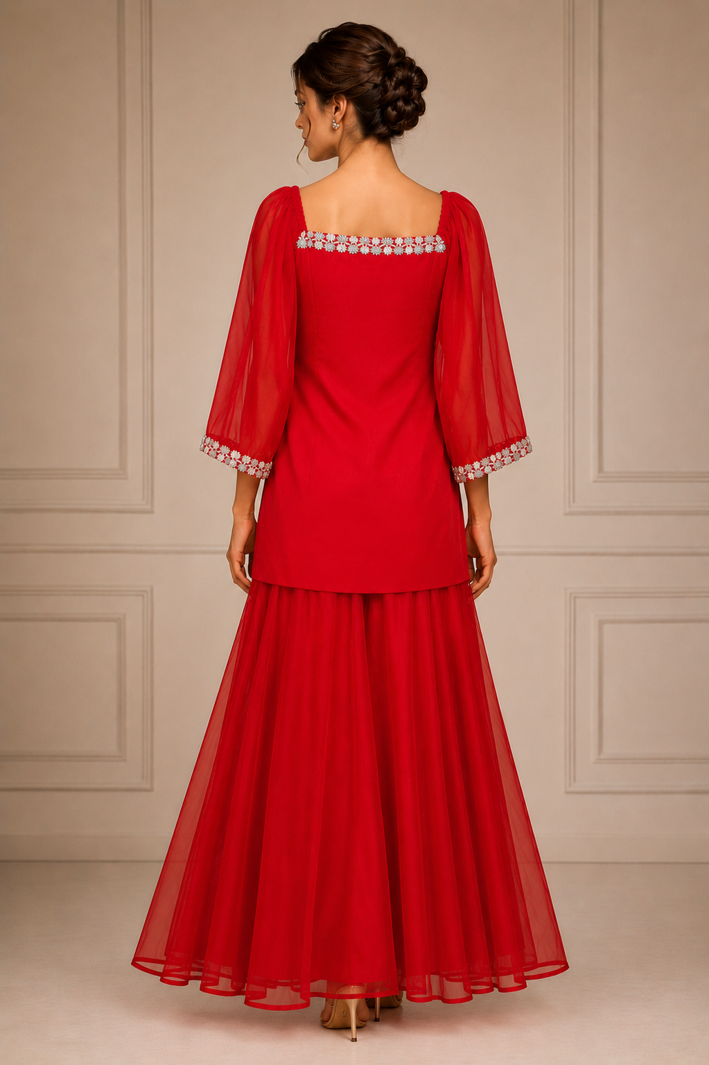designer sharara suit
