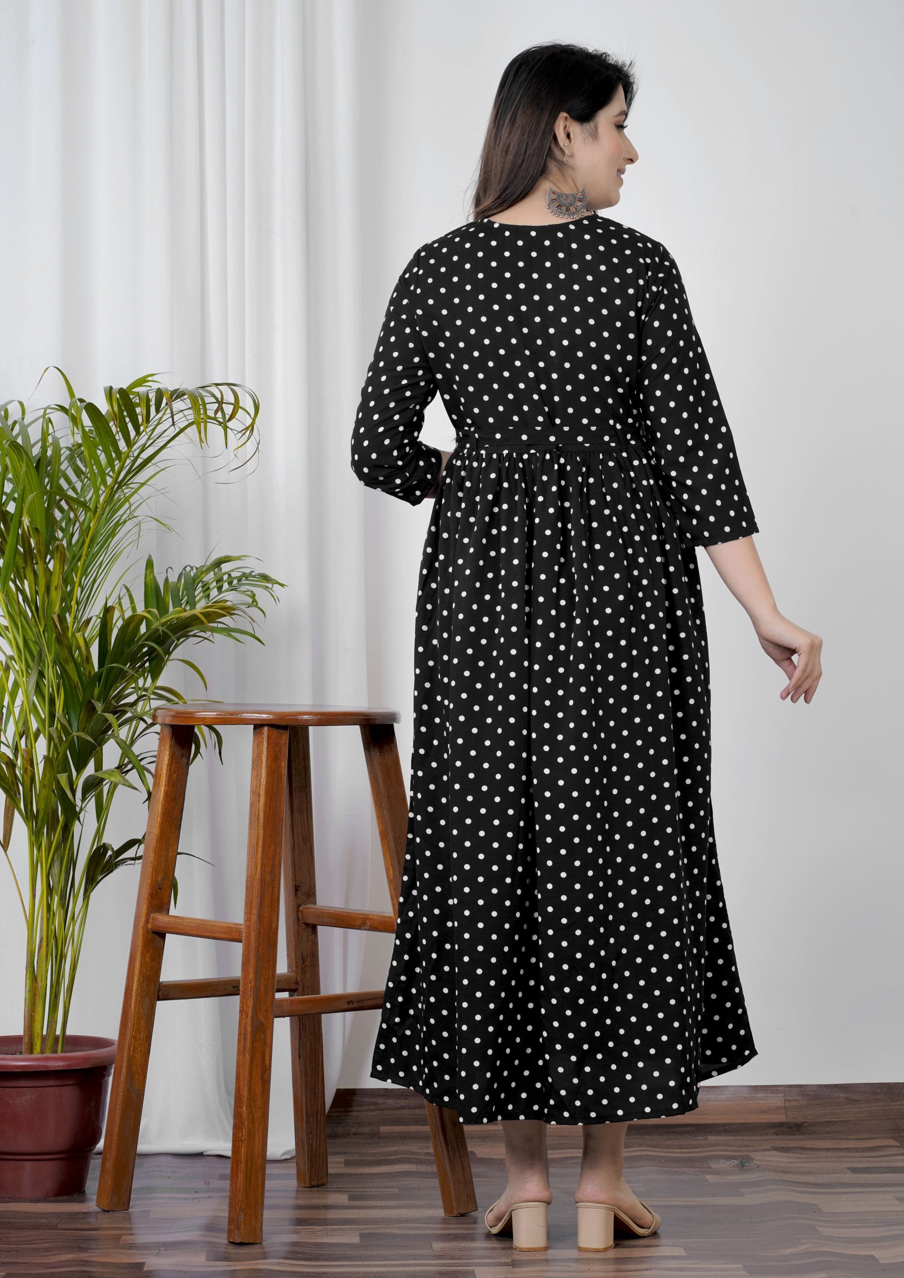 Avira Black Belted Anarkali Kurti - View 2