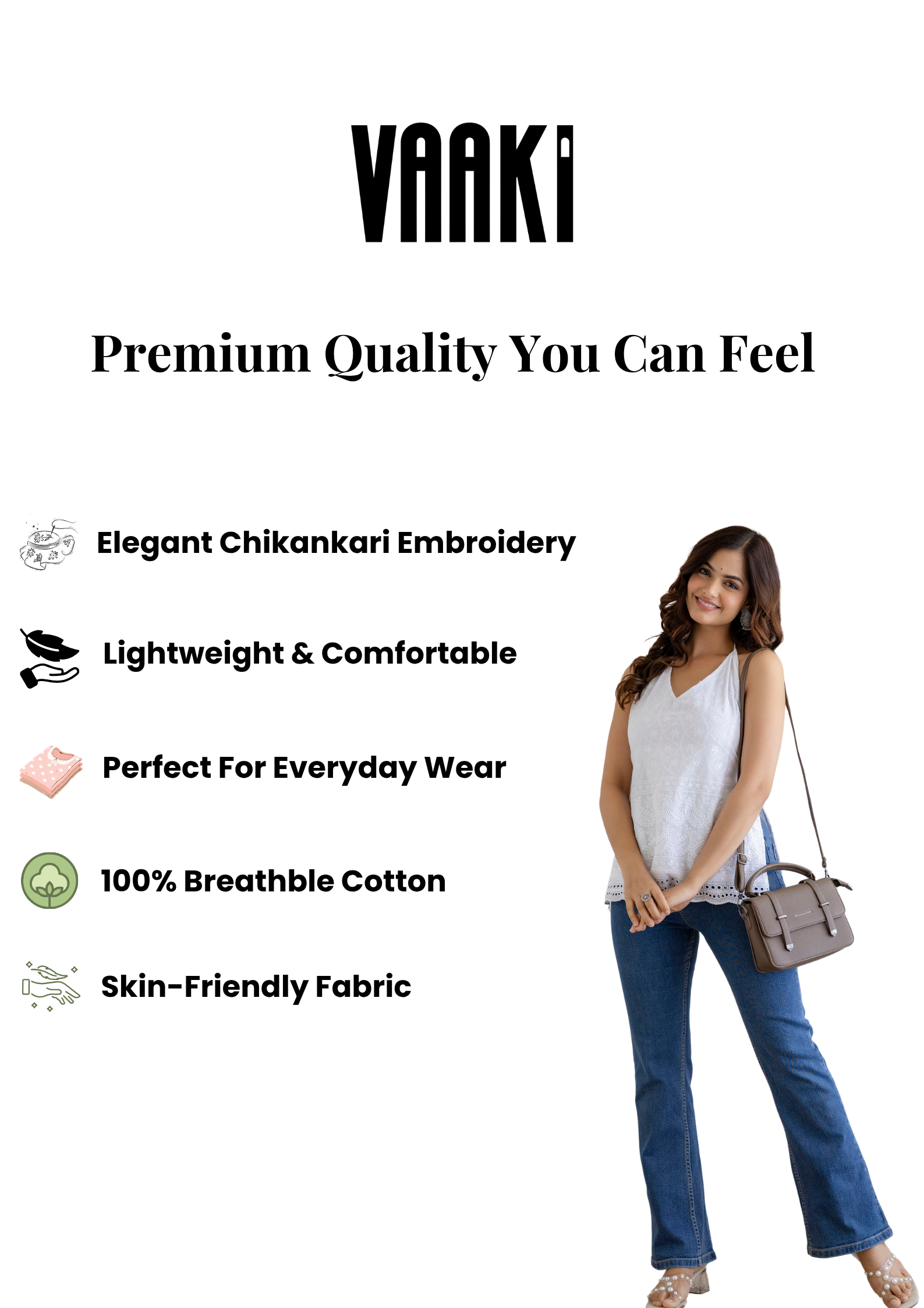 Mohini Chikankari Halter-Neck Backless Kurti
