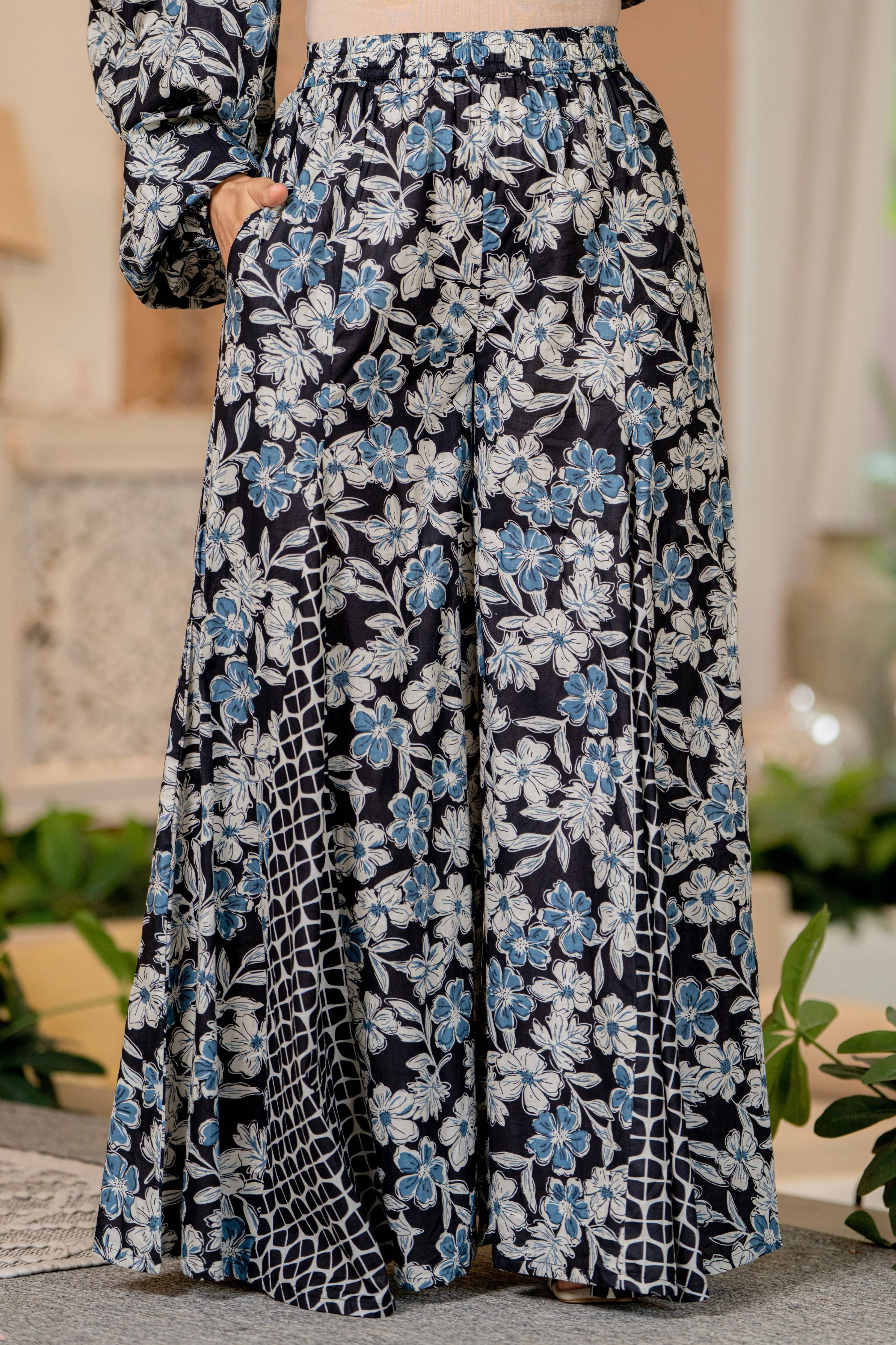 Draksha Black Printed Premium Cotton Co-ord Set