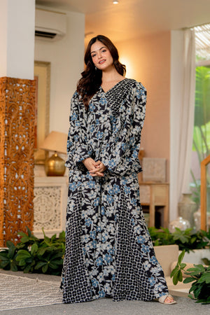 Draksha Black Printed Premium Cotton Co-ord Set