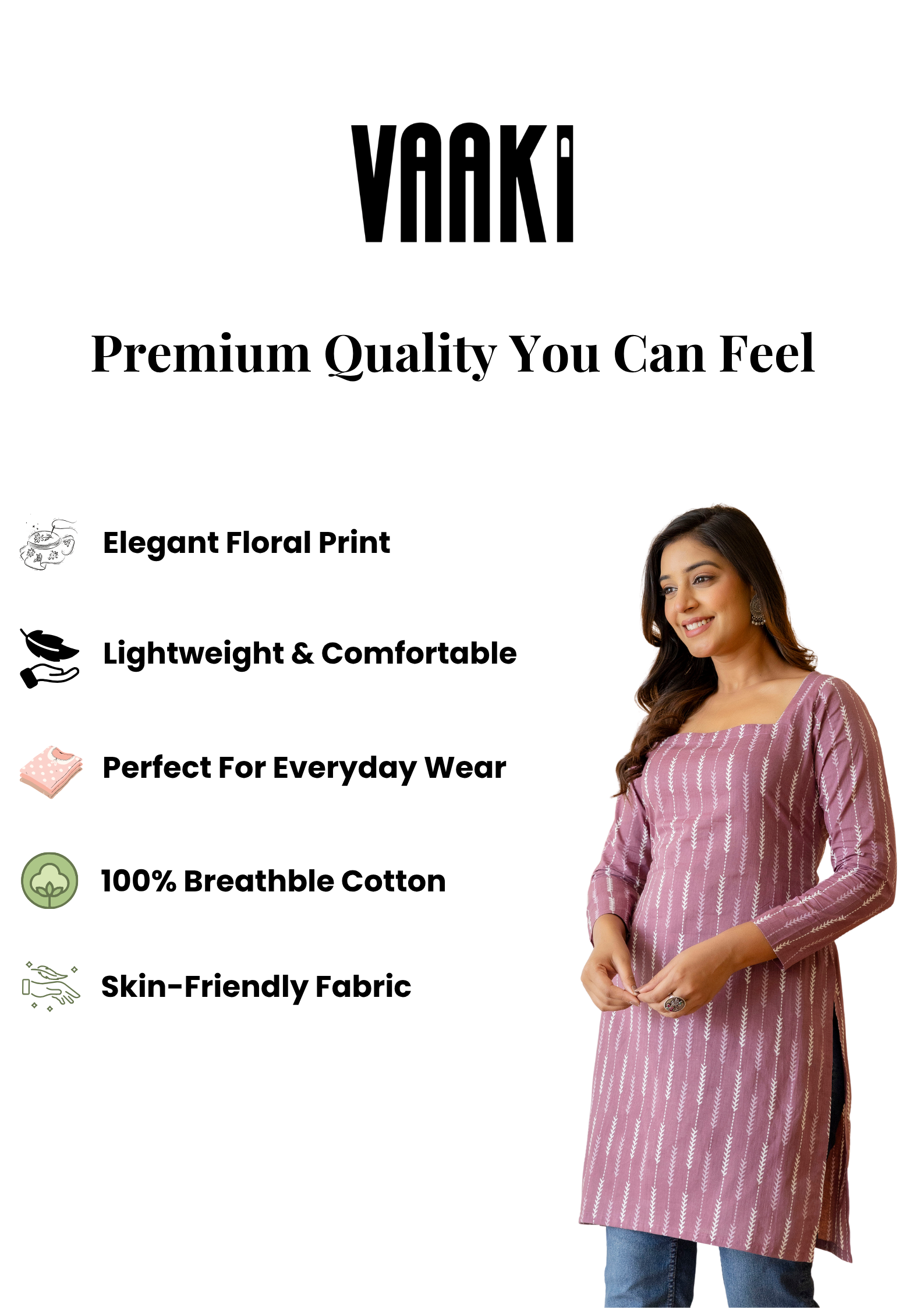 Mohini Dusty Mauve Back Tie-Up Corset Kurti