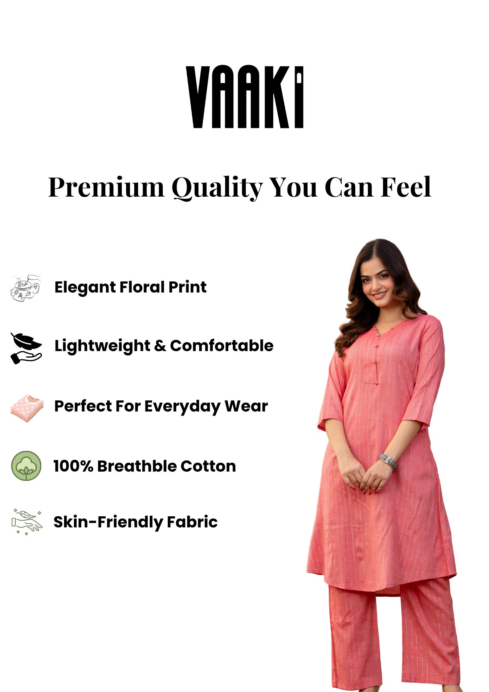 Gulnoor Pink Cotton Lurex Two-Piece Set