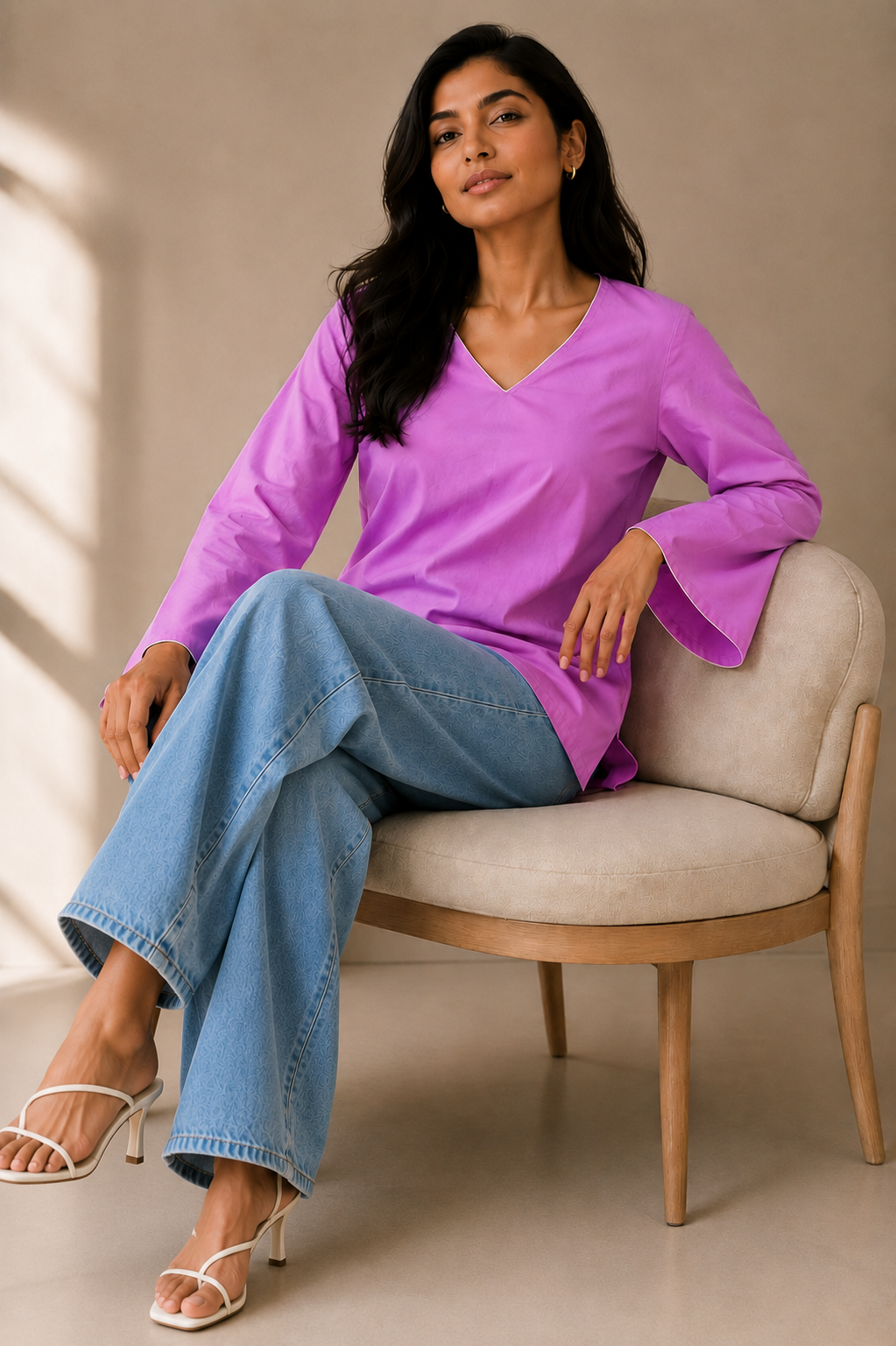 square neck kurti