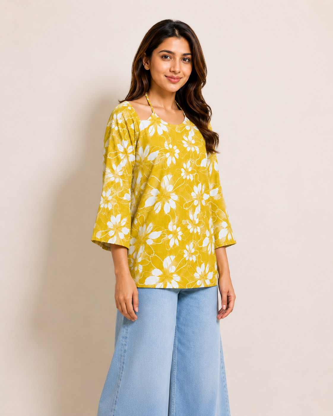 floral cotton kurti