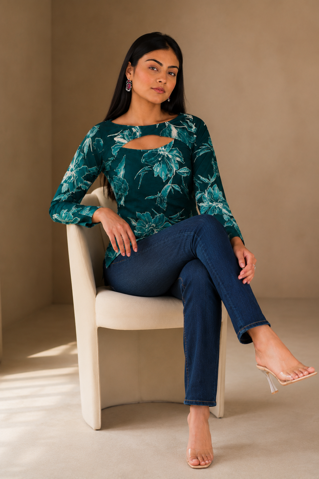 women cut out top