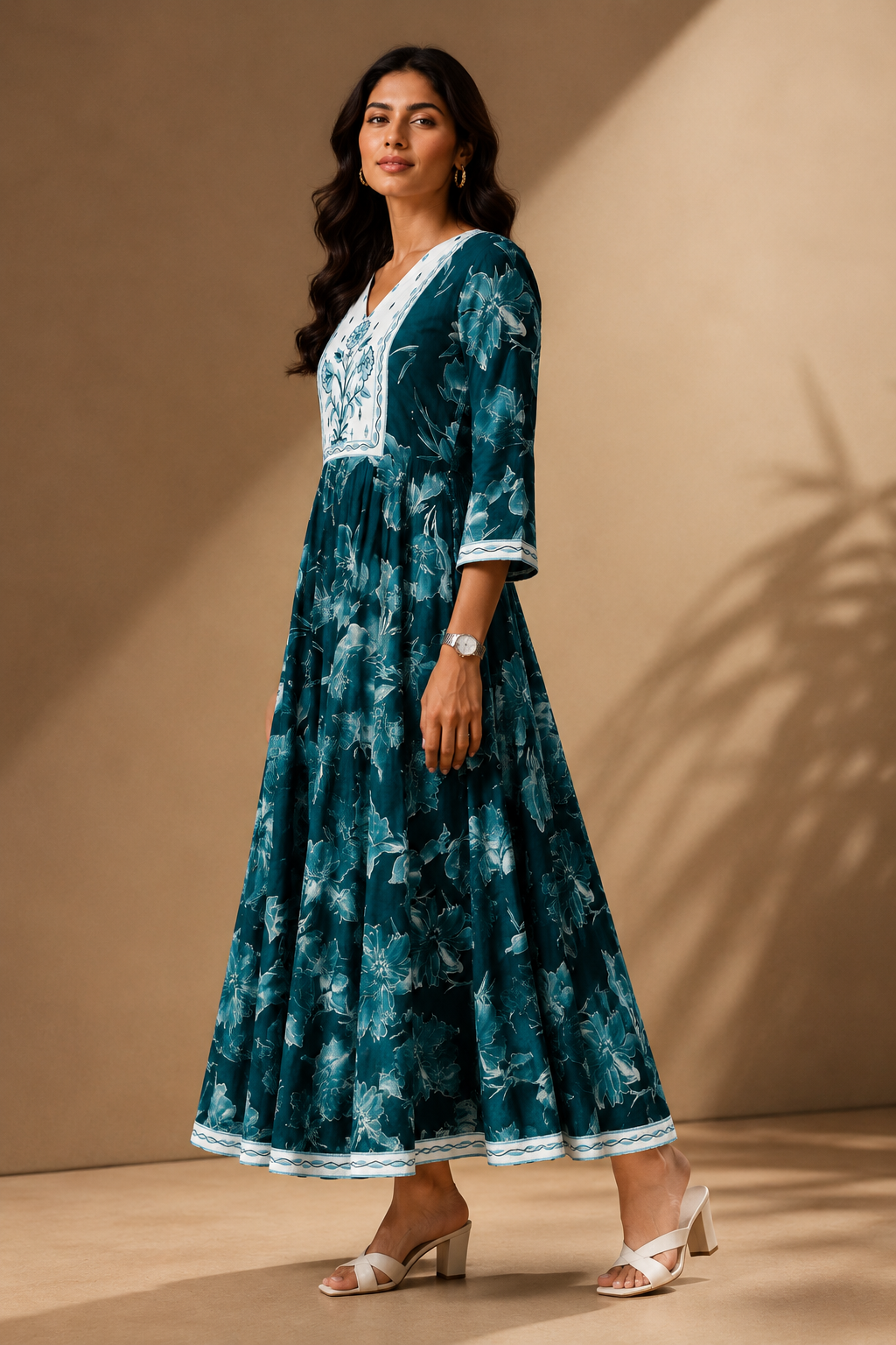 long cotton dress women