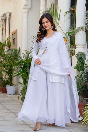 Pavitra Sequin Kurti Palazzo Set with Dupatta
