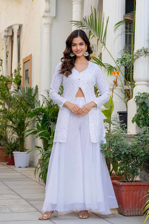 Pavitra Sequin Kurti Palazzo Set with Dupatta